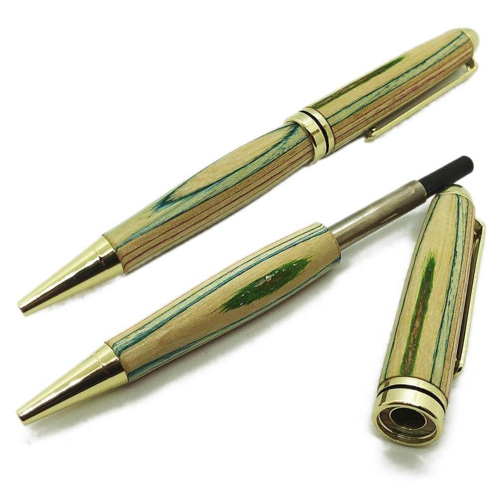 PENNA IN LEGNO D'ACERO RAINBOW
