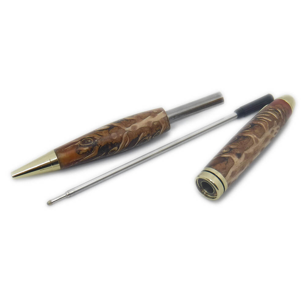 PENNA REALIZZATA CON LA PIGNA -STROBILO- IMMERSA N