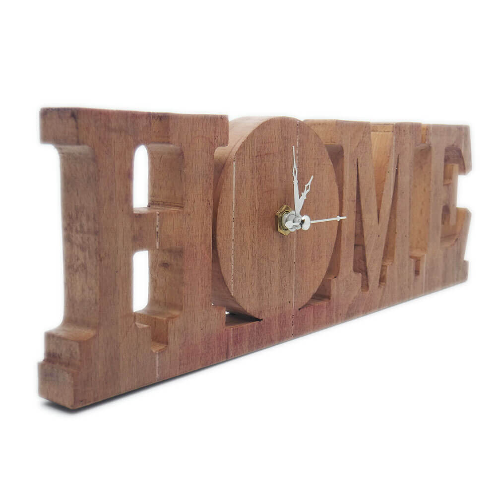 OROLOGIO IN LEGNO DI FAGGIO DA TAVOLO APPOGGIO SCR