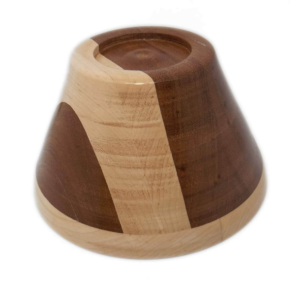 SVUOTATASCHE IN LEGNO DI MOGANO E ACERO CIOTOLA