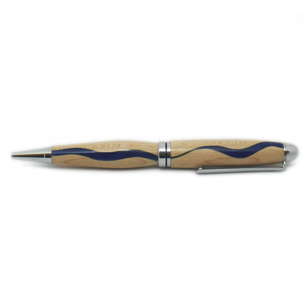 Penna a sfera in legno di Acero artigianale person