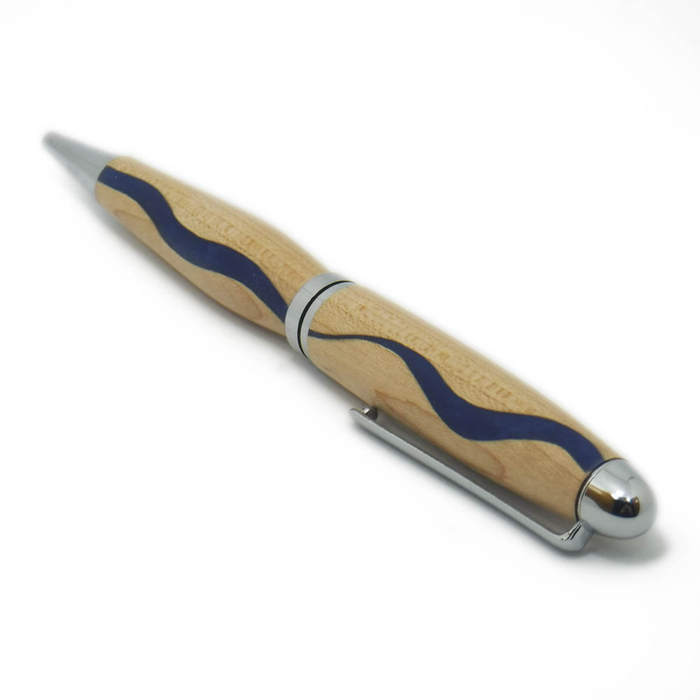 Penna a sfera in legno di Acero artigianale person