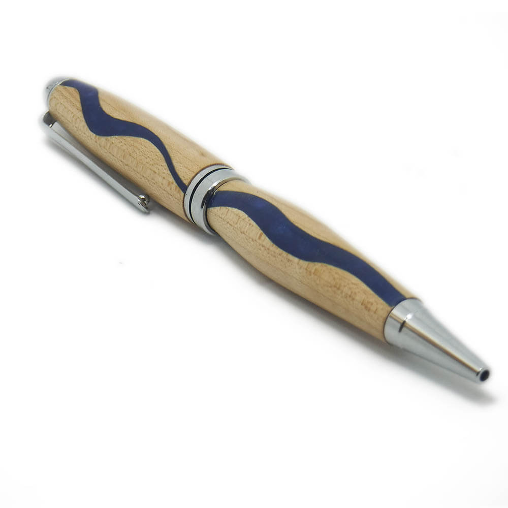 Penna a sfera in legno di Acero artigianale person