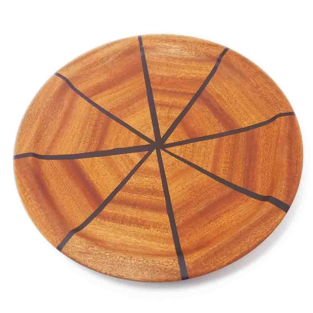 Vassoio in legno di Mogano svuotatasche artigianal