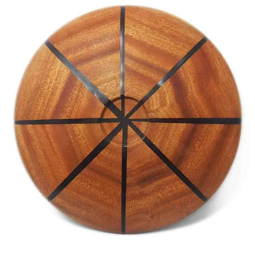 Vassoio in legno di Mogano svuotatasche artigianal